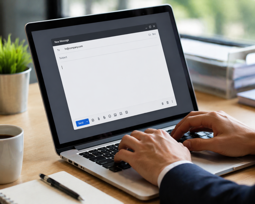 how to mail hr for job​