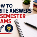 how to write answers in semester exams
