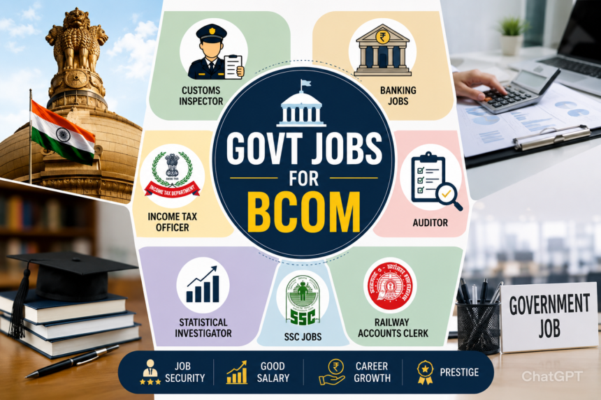 govt jobs for B.com