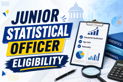 junior statistical officer eligibility