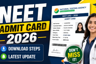NEET admit card 2026