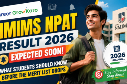 NMIMS NPAT result 2026 login page on nmims.edu