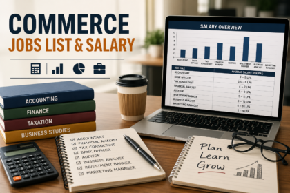 commerce jobs list and salary