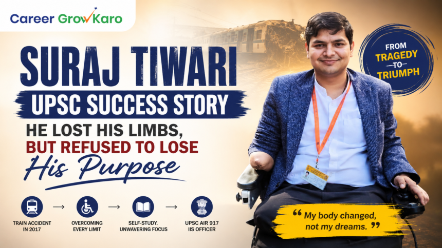 Suraj Tiwari UPSC success story from train accident to IIS officer