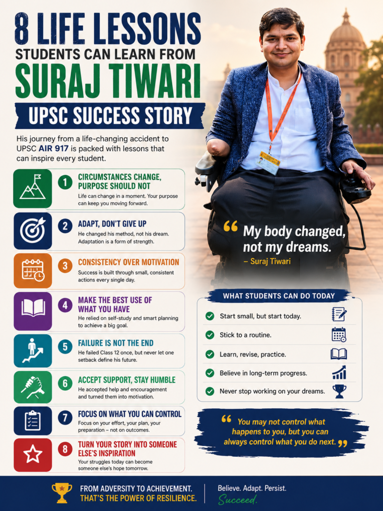 Suraj Tiwari UPSC success story - Lessons students can learn from Suraj Tiwari UPSC success story