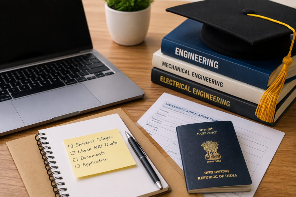 NRI Quota BTech Admission 2026: Complete Guide to Eligibility, Fees and Best Colleges 2 Conclusion
NRI quota BTech admission can genuinely open doors for families settled abroad who want their children to study engineering back home in India. The process is simpler than the regular entrance route, but it demands careful document preparation and honest college verification.
Do not let confusion or unofficial agents control a decision this big. Verify eligibility, check AICTE and UGC approval, compare fees properly, and apply early instead of scrambling in the last week.
Explore more CareerGrowKaro guides on engineering admissions and career planning, so your next step is a confident one and not a guess.