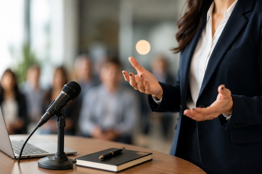 how to speak professionally