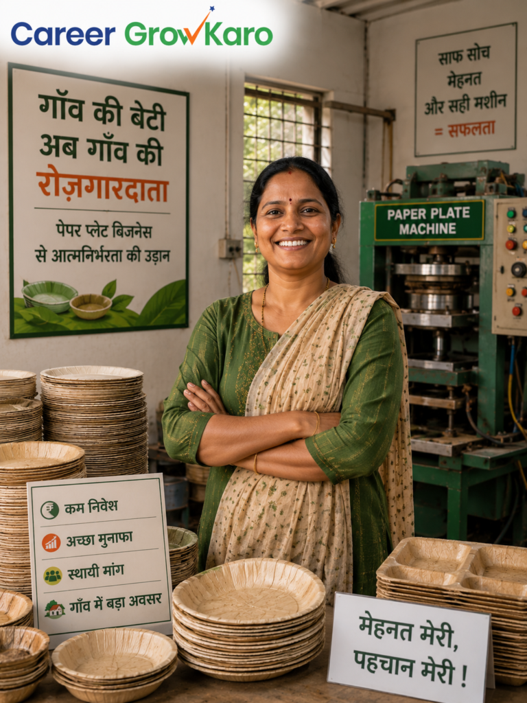 Homemade Machine Works: 15 Small Manufacturing Businesses You Can Start From Your Village 4 paper plate business success story in rural India