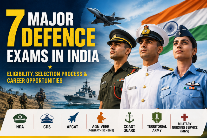 7 Major Defence Exams in India: Eligibility, Selection Process & Career Opportunities -