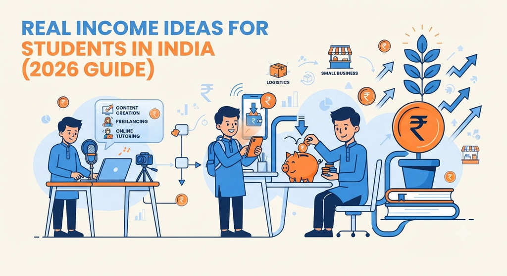 15 Amazing Real Income Ideas for Students in India (2026 Guide) 1 15 Real Income Ideas for Students in India (2026 Guide)