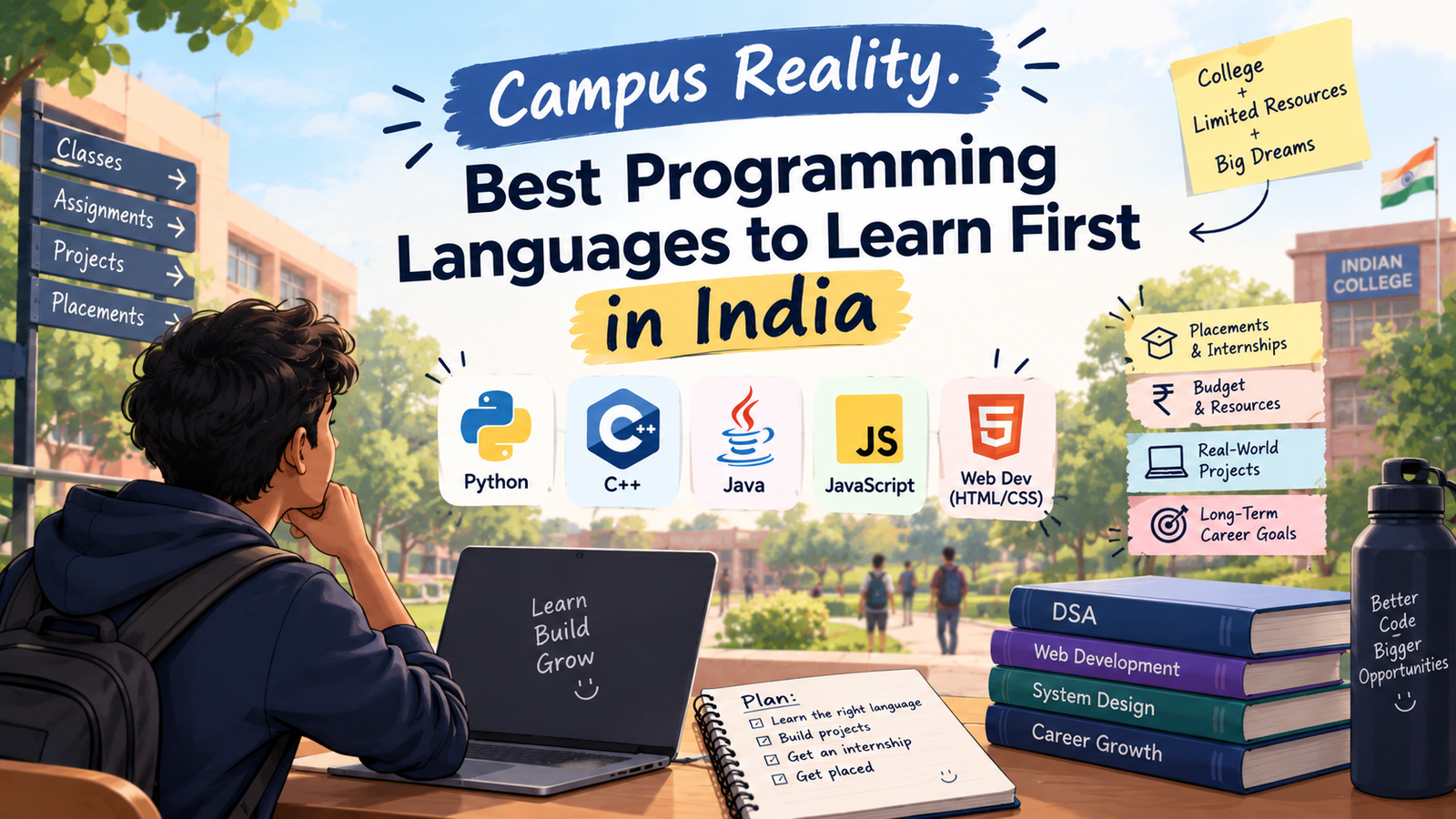 Best Programming Languages to Learn First in India (2026 Guide) 4 Best programming languages to learn first