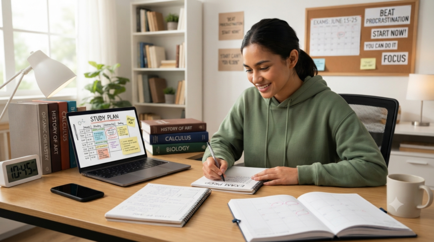 Overcoming procrastination in exams