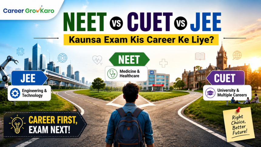 JEE vs NEET vs CUET