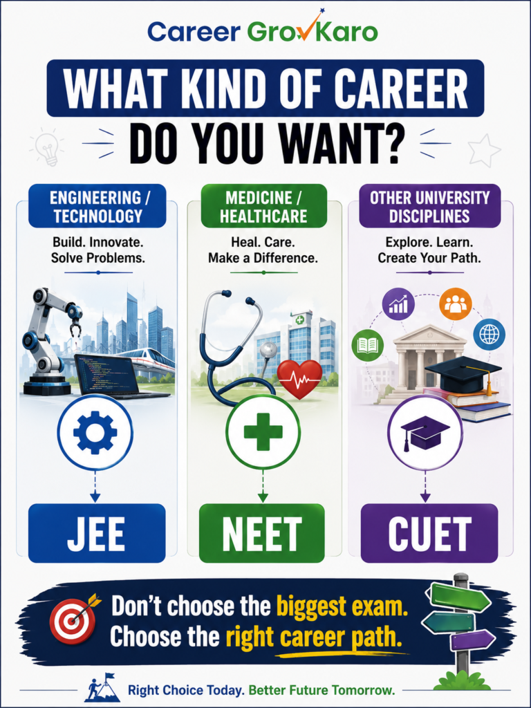 which exam should I choose JEE NEET or CUET decision guide