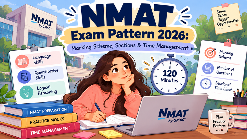 NMAT Exam Pattern 2026: Marking Scheme, Sections & Time Management -