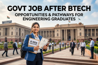 govt job after btech
