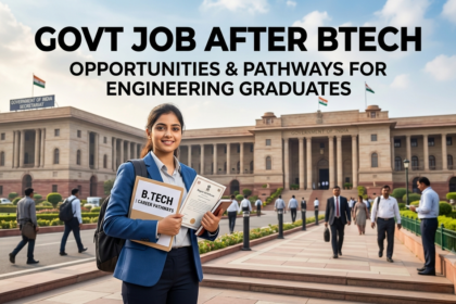 govt job after btech