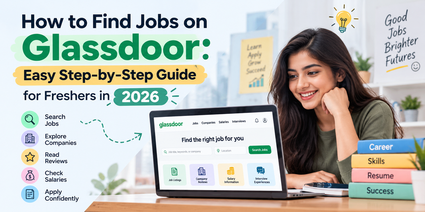 How to Find Jobs on Glassdoor: Easy Step-by-Step Guide for Freshers in 2026  -