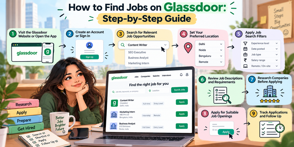How to Find Jobs on Glassdoor: Easy Step-by-Step Guide for Freshers in 2026 3 How to Find Jobs on Glassdoor: Easy Step-by-Step Guide for Freshers in 2026 -