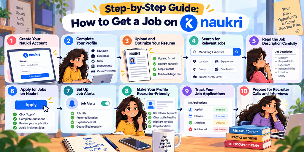 How to Get a Job on Naukri in 2026: A Step-by-Step Guide for Job Seekers 3 How to Get a Job on Naukri in 2026: A Step-by-Step Guide for Job Seekers -